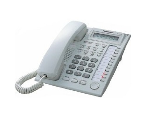 Panasonic KX-AT7730RU (PP) (белый) Системный телефон с дисплеем и спикерфоном (12 кнопок)