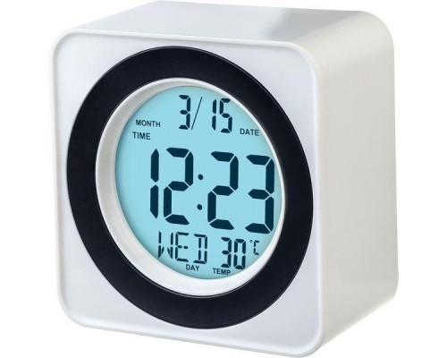 Perfeo Часы-будильник Bob, белый, (PF-F3616) время, температура PF_C3743