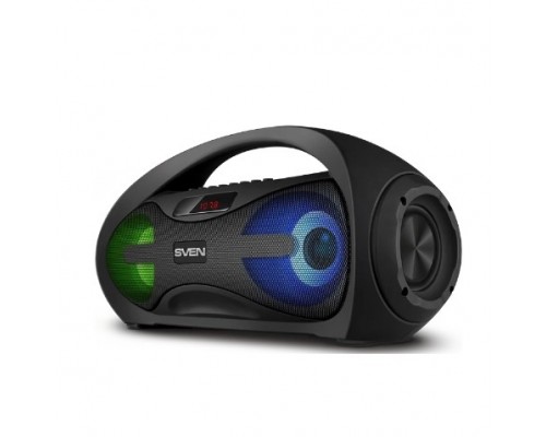 Sven АС PS-425, черный (12 Вт, Bluetooth, FM, USB, microSD, LED-дисплей, 1500мА*ч)