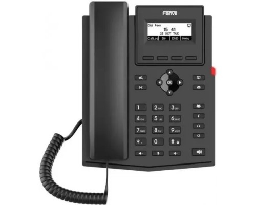 Телефон IP Fanvil X301P c б/п черный