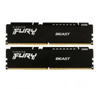 Kingston DRAM 16GB 6000MT/s DDR5 CL40 DIMM (Kit of 2) FURY Beast Black KF560C40BBK2-16
