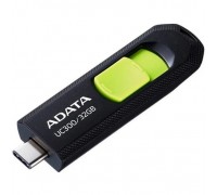 A-DATA Flash Drive 32GB USB (Type-C) A-Data UC300 USB3.2, черный и зеленый acho-uc300-32g-rbk/gn