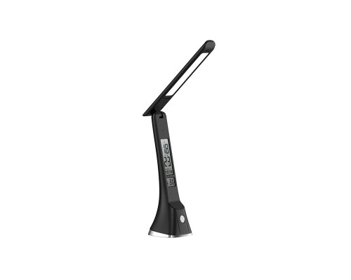 Ultraflash UF-821 C02 черный (Led, светильник настольный, 7Вт, дисплей, смена цвет.темп, кожа)