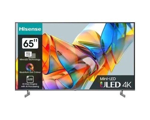 Hisense 65 65U6KQ темно-серый 4K Ultra HD 60Hz DVB-T DVB-T2 DVB-C DVB-S DVB-S2 USB WiFi Smart TV