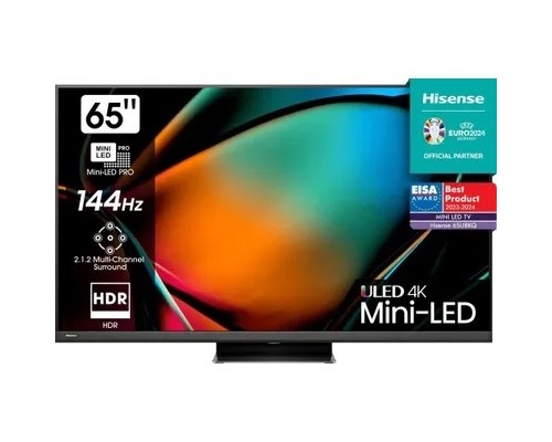 Hisense 65 65U8KQ темно-серый 4K Ultra HD 120Hz DVB-T DVB-T2 DVB-C DVB-S DVB-S2 USB WiFi Smart TV