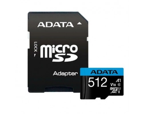 Micro SecureDigital 512GB A-DATA Class 10 UHS-I A1 100/25 MB/s (SD адаптер)