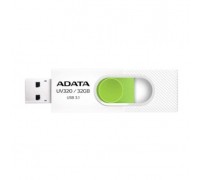A-DATA Flash Drive 32GB &lt;AUV320-32G-RWHGN&gt; UV320, USB 3.2, белый/зеленый