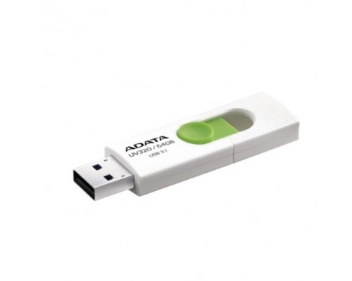 A-DATA Flash Drive 64GB &lt;AUV320-64G-RWHGN&gt; UV320, USB 3.2, белый/зеленый