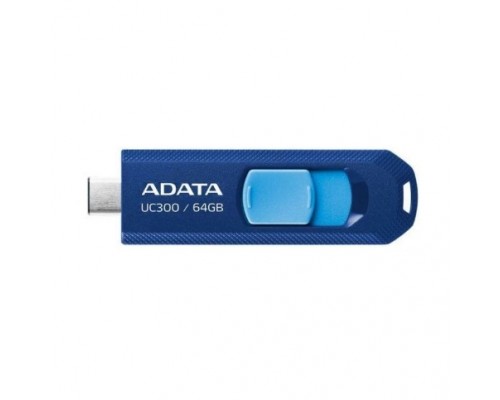A-DATA Flash Drive 64GB &lt;ACHO-UC300-64G-RNB/BU&gt; UC300, USB 3.2/TypeC, синий/голубой