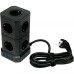 Cablexpert Сетевой фильтр Tower TWR-9-U4-B-2 (9р, 16А, 4 х USB, 3.1А, 2м, ур.защиты 4+) черный, коробка
