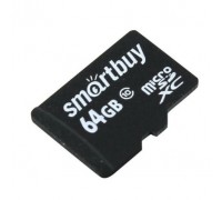 Micro SecureDigital 64GB Smartbuy Class 10 (без адаптера) LE (SB64GBSDCL10-00LE)