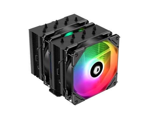 Cooler ID-Cooling SE-207-XT ARGB LGA20XX/1700/1200/115X/AM4 TDP 280W, PWM, черный, 7 тепл.трубок + медная база, 2 x FAN 120mm, Addressable RGB LED) RET