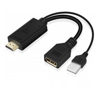 KS-is KS-501 Адаптер HDMI M + USB Type A M на DisplayPort F