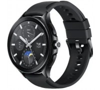 Часы наручные Xiaomi Смарт-часы Xiaomi Watch 2 Pro -Bluetooth® Black Case with Black Fluororubber Strap M2234W1 (BHR7211GL)