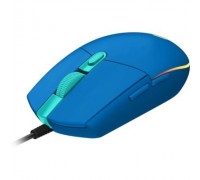 Logitech G203 LIGHTSYNC Corded Gaming Mouse &lt;USB, Blue, Retail&gt; 910-005798