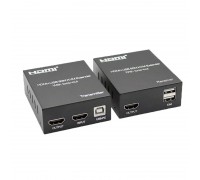 ORIENT VE049, HDMI KVM extender (Tx+Rx), HDMI+USB+Audio удлинитель до 60 м по витой паре Cat5e/6, HDMI 1.4, 4K@30Hz/1080p@60Hz, HDCP (31211)