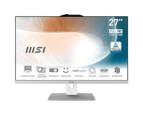 MSI Modern AM272P 12M 9S6-AF8212-492 White 27 FHD i5 1240P/16Gb/512Gb SSD/ noOS/WirelessKB&mouse Eng/Rus