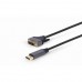 Кабель DisplayPort Cablexpert, (20M)-DVI(25M) 4K, экранированный, 1.8 м, черный (CC-DPM-DVIM-4K-6)