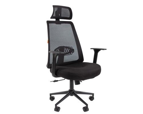 Офисное кресло Chairman 535 Россия BLACK ткань черный/серый (7142312)