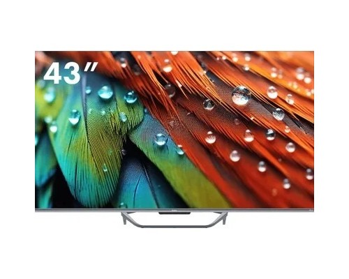 43 Телевизор HAIER Smart TV S4, QLED, 4K Ultra HD, серый, СМАРТ ТВ, Android TV DH1U8PD05RU