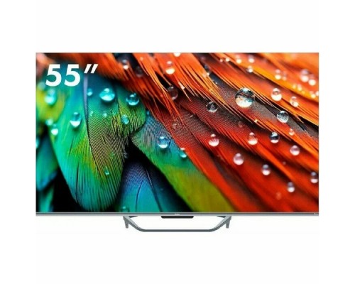 55 Телевизор HAIER Smart TV S4, QLED, 4K Ultra HD, серый, СМАРТ ТВ, Android TV DH1VMZD01RU