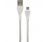 PERFEO Кабель USB A вилка - Micro USB вилка, 2.4A, серый, силикон, длина 1 м., ULTRA SOFT (U4021)