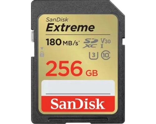 SecureDigital 256GB SanDisk Extreme UHS-I Class 3 (U3) V30 180/90 MB/s &lt;SDSDXVV-256G-GNCIN&gt;