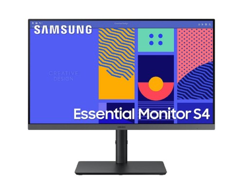 LCD Samsung 23.8 S24C430GAI черный IPS 1920x1080 100Hz 4ms 250cd 1000:1 D-Sub HDMI1.4 DisplayPort1.2 4xUSB3.0 Pivot LS24C430GAIXCI