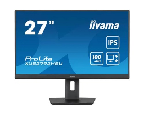 LCD IIYAMA 27 XUB2792HSU-B6 IPS 1920x1080 100Hz 0.4ms 250cd HDMI DisplayPort USB M/M HAS Pivot