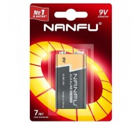 Nanfu Батарейка щелочная 9V (6LR61 1B) (1 шт. в уп-ке)
