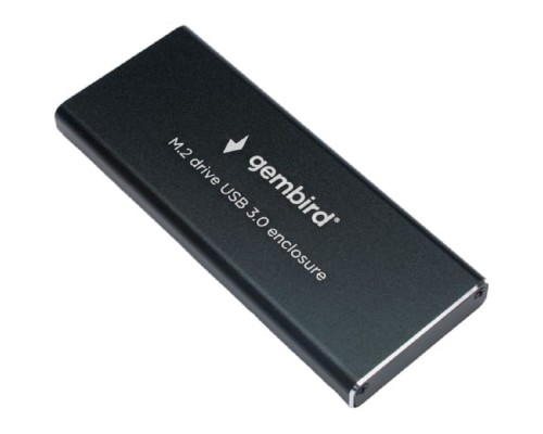 Gembird EEM2-SATA-1 Внешний корпус USB 3.0 для M2 SATA порт MicroB, металл, черный