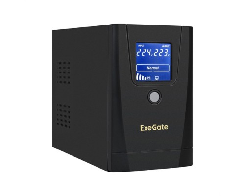 Exegate EX292621RUS ExeGate SpecialPro Smart LLB-1000.LCD.AVR.2SH.RJ.USB &lt;1000VA/550W, LCD, AVR, 2*Schuko,RJ45/11,USB, Black&gt;