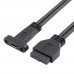 ORIENT C080, Планка портов в корпус 1xUSB Type-C, USB3.2 Gen1, 20Pin кабель 50см, oem (33201)
