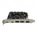 ORIENT AM-U3142PE-3A2C, PCI-Ex4 v3.0, USB 3.2 Gen2, скорость до 10 Гбит/с, 5-port ext (3xType-A + 2xType-C), ASM3142+VL820-Q8 chipset, Self powered (31351)