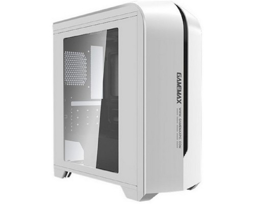 Компьютерный корпус, без блока питания mATX/ Gamemax Centauri WB H601 mATX case, white, w/o PSU, w/1xUSB3.0+1xUSB2.0+HD-Audio, w/1x12mm FRGB fan (GMX-AF12X)