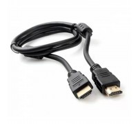 Кабель HDMI Cablexpert CCF2-HDMI4-1M, 19M/19M, v2.0, медь, позол.разъемы, экран, 2 фер.кольца, 1м, черный пакет