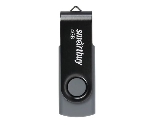 Smartbuy USB Drive 4GB Twist Black (SB004GB2TWK)