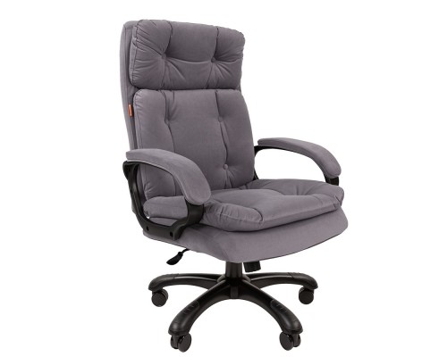 Офисное кресло Chairman 442 Россия ткань T-53 серый (черный пластик) (7127980)