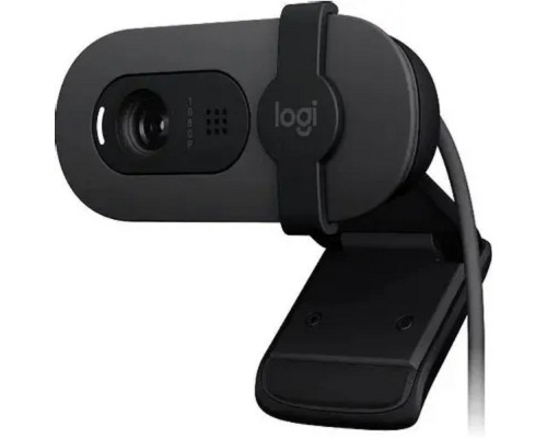 Камера Web Logitech HD Webcam Brio 90 графитовый 2Mpix (1920x1080) USB Type-C с микрофоном (960-001581)