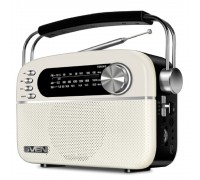 Радиоприемник Sven SRP-505 белая (3 Вт, BT, FM/AM/SW, USB, microSD, AUX, встроенный аккумулятор)