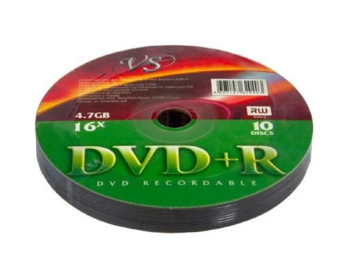 и VS DVD+R 4,7 GB 16x Shrink/10 (620403)