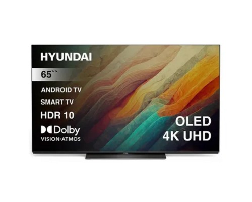 Hyundai 65 H-LED65OBU7700 Android TV Frameless черный/черный 4K Ultra HD 120Hz DVB-T DVB-T2 DVB-C DVB-S DVB-S2 USB WiFi Smart TV
