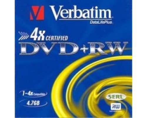 43636 и DVD+RW Verbatim 4х, 4.7Gb (Slim Case, 3 шт.)
