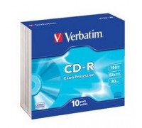 Verbatim и CD-R 700Mb 48-х/52-х (Slim case, 10шт.) 43415