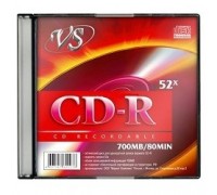 и VS CD-R 80min, 52x, Slim Case (620038)