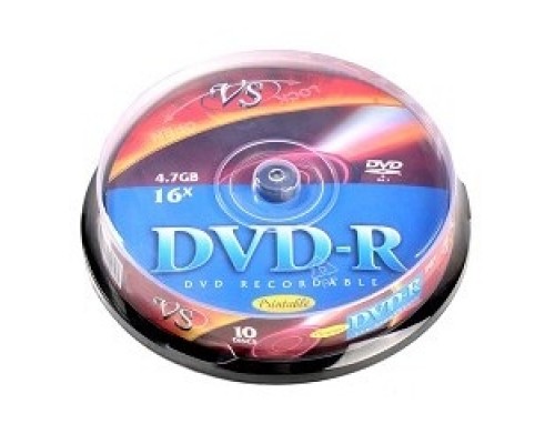 DVD-R и VS 4.7Gb, 16x, Cake Box 10шт. (20410)