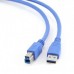 Gembird CCP-USB3-AMBM-6 USB 3.0 PRO кабель для соед. 1.8м AM/BM позол. контакты, пакет