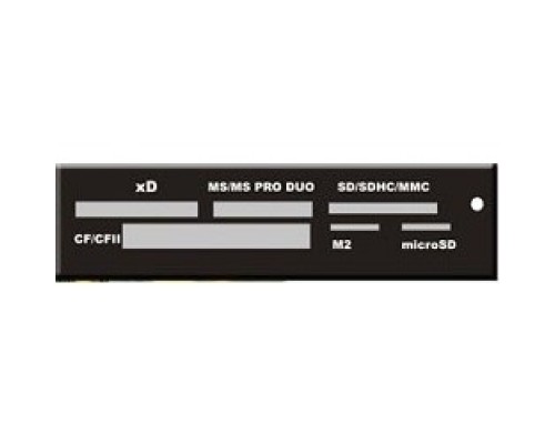 USB 2.0 Card reader SD/SDHC/MMC/MS/microSD/xD/CF, 3.5 (черный) GR-116B