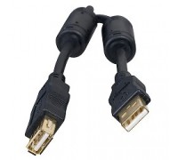 Defender PRO USB 2.0 кабель удлинительный 1.8м AM/AF , зол.конт, 2фер.фил. (87429)