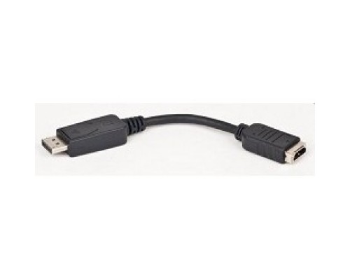 Gembird Переходник DisplayPort - HDMI 20M/19F, пакет черный A-DPM-HDMIF-002
